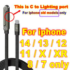 Flat Charger Cable with Stand